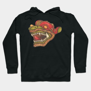 Dragon Dog (Red, Green and Gold) Hoodie